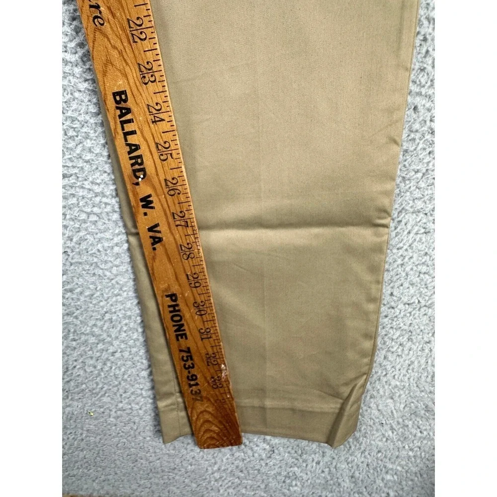 J Crew Pants Men 34X36 Ludlow Tan Khaki Chino 3XDry Slim Straight Flat Front NEW